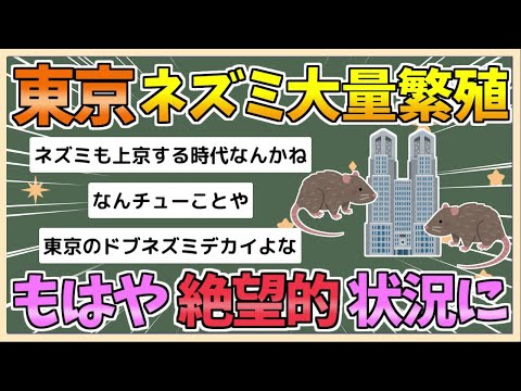 【2chまとめ】【悲報】東京都内、ネズミが大量繁殖し絶望的な状況に【ゆっくり実況】